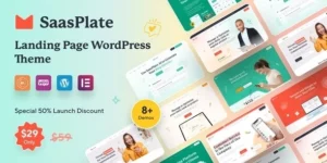 SaasPlate Landing Page WordPress Theme 1.2.6破解版主题