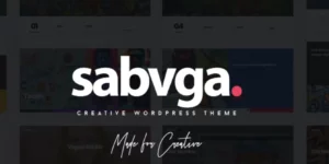 Sabvga Modern Creative Portfolio Theme 1.3破解版主题