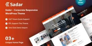 Sadar Corporate Business WordPress Theme 1.0.0破解版主题
