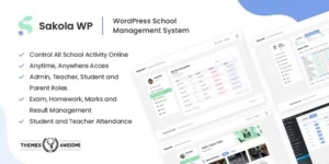 SakolaWP WordPress School Management System 1.0.0破解版插件