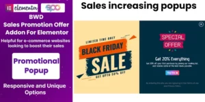 Sales Promotion Offer Addon For Elementor 1.0破解版插件