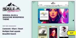 Salla Blog Magazine WordPress Theme 1.0.5破解版主题