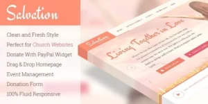 Salvation Responsive Church WordPress Theme 1.2.3破解版主题