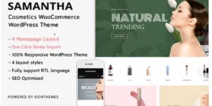 Samantha Cosmetics WooCommerce WordPress Theme 1.0.0破解版主题