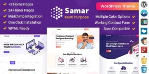 Samar | Creative Agency WordPress Theme 2.0破解版主题