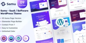 Samu SaaS / Software WordPress Theme 1.0.0破解版主题