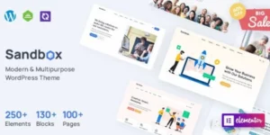Sandbox Modern Multipurpose WordPress Theme 1.1.6破解版主题