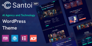 Santoi AI Agency and Technology WordPress Theme 1.2破解版主题