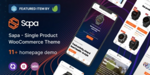 Sapa Product Landing Page WooCommerce Theme 1.1.0破解版主题