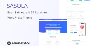 Sasola SaaS Software and IT Solution WordPress Theme 1.0.0破解版主题
