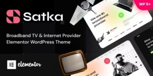 Satka Satellite TV Internet Provider WordPress Theme 1.08破解版主题