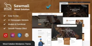 Sawmall Carpenter and Craftman WordPress Theme 1.3破解版主题