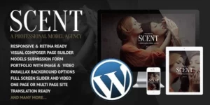 Scent Model Agency WordPress Theme 3.4.3破解版主题