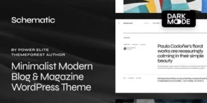 Schematic Minimalist Blog Magazine WordPress Theme 1.0.3破解版主题