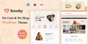 Scooby Pet Care and Pet Shop WordPress Theme 1.0.0破解版主题