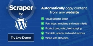Scraper Automatic Content Crawler Plugin for WordPress 2.0.6破解版插件