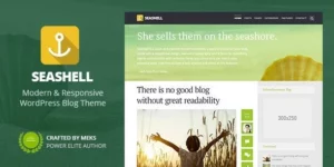 SeaShell Modern Responsive WordPress Blog Theme 1.9.1破解版主题