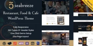 Seabreeze Restaurant and Cafe WordPress Theme 2.2破解版主题