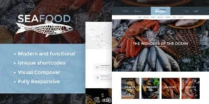 Seafood Company Fish Restaurant WordPress Theme 1.4破解版主题
