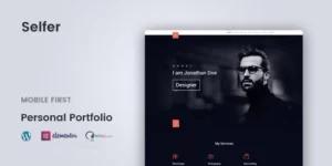Selfer – Minimal Personal Portfolio WordPress Theme 1.2.4破解版主题
