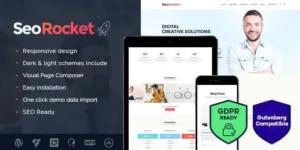 Seo Rocket | Advertising Marketing WordPress Theme 2.0.0破解版主题