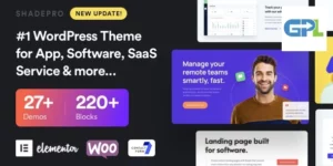 ShadePro Startup SaaS WordPress Theme 3.6.4破解版主题