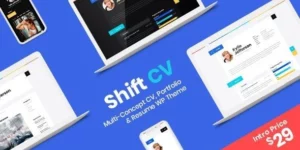 ShiftCV Blog  Resume  Portfolio  WordPress 3.0.7破解版主题