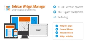 Sidebar Widget Manager for WordPress 4.7破解版插件