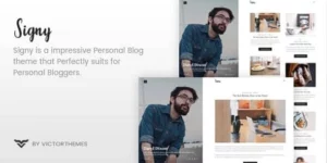 Signy A Personal Blog WordPress Theme 1.8破解版主题