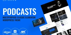 Singum Podcaster Multipurpose Classic WordPress Elementor Theme WordPress Theme 1.0.1破解版主题