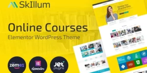 SkIllum Online Courses WordPress Elementor Theme WordPress Theme 1.0.1破解版主题