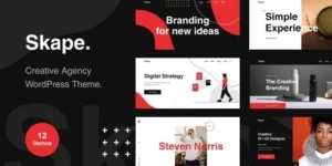 Skape Creative Modern Agency WordPress Theme 1.0.0破解版主题