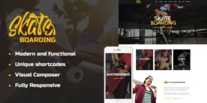 Skateboarding Community Store WordPress Theme 1.1破解版主题