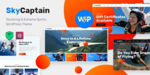 SkyCaptain | Skydiving Extreme Sports WordPress Theme 1.2破解版主题