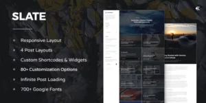 Slate Responsive WordPress Blog Theme 2.2.2破解版主题