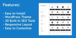 Small SEO Tools WordPress Theme with 20 built-in SEO Tools 1.0破解版插件
