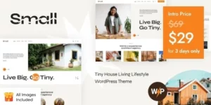 Small Tiny House Living Lifestyle WordPress Theme 1.0破解版主题