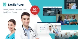SmilePure Dental Medical Care WordPress Theme 1.5.6破解版主题