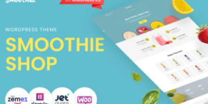 Smoothez Organic Smoothie Store ECommerce Modern Elementor WooCommerce Theme 1.0.0破解版主题