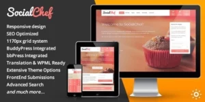 SocialChef Social Recipe WordPress Theme 1.13.1破解版主题