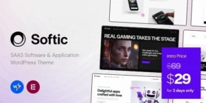 Softic SAAS Software Application WordPress Theme 1.0.0破解版主题