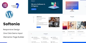 Softonia IT and Business Consulting WordPress Theme 1.0.1破解版主题