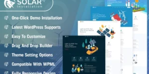 Solar Installation WordPress Theme 1.0.0破解版主题