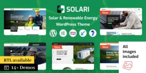 Solari Ecology Solar Energy WordPress Theme 1.1.5破解版主题