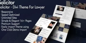 Solicitor Divi WordPress Theme For Lawyer 1.0破解版主题