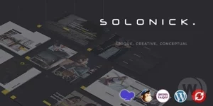 Solonick Personal Portfolio WordPress Theme 5.9破解版主题