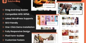 Solution Blog WordPress Theme 1.0.0破解版主题