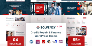 Solvency Finance Credit Repair WordPress Theme 1.0.6破解版主题