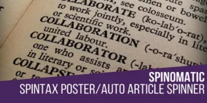 Spintax Automatic Post Generator – CodeRevolution 1.5.8破解版插件