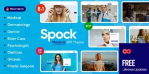 Spock Medical Elementor Multi-skin WordPress Theme 1.3破解版主题